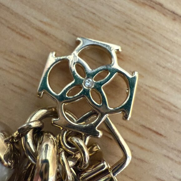 Ann Taylor Long Layered Gold-Tone Necklace With Faux Pearl Accents - Picture 11 of 15